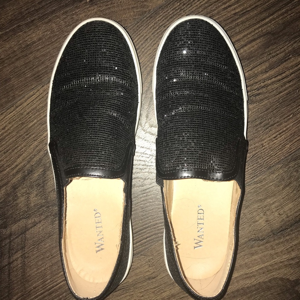 Sparkly black shoes